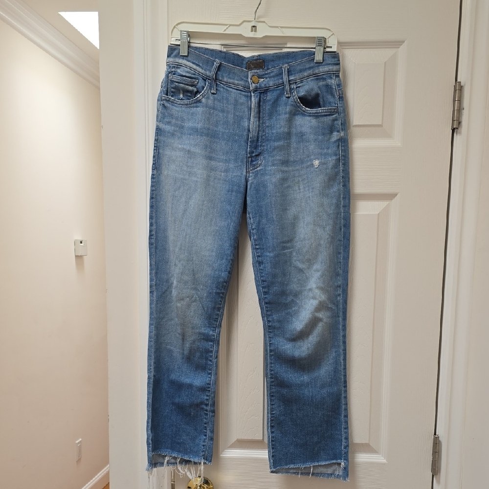 MOTHER Light Blue Straight Leg Jeans